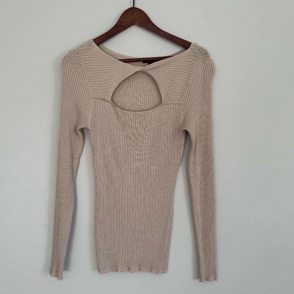 RW&Co Tan Rib Knit Top - Picture 2 of 5